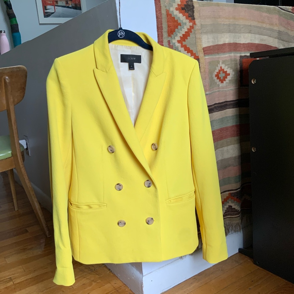 J. Crew yellow jacket